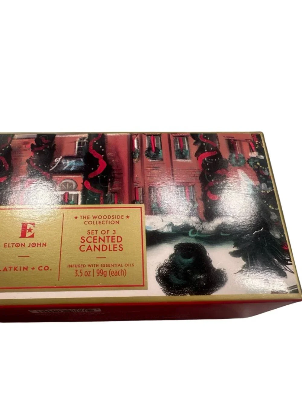 Elton John The Woodside Collection Set 3 Scented Candles Slatkin Essential Oils